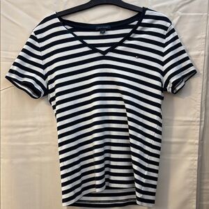 Tommy Hilfiger Women's Striped V-Neck Tee